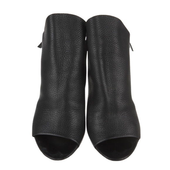 Balenciaga Black Leather Slingback Heels Open Toe size 8 - Picture 5 of 5